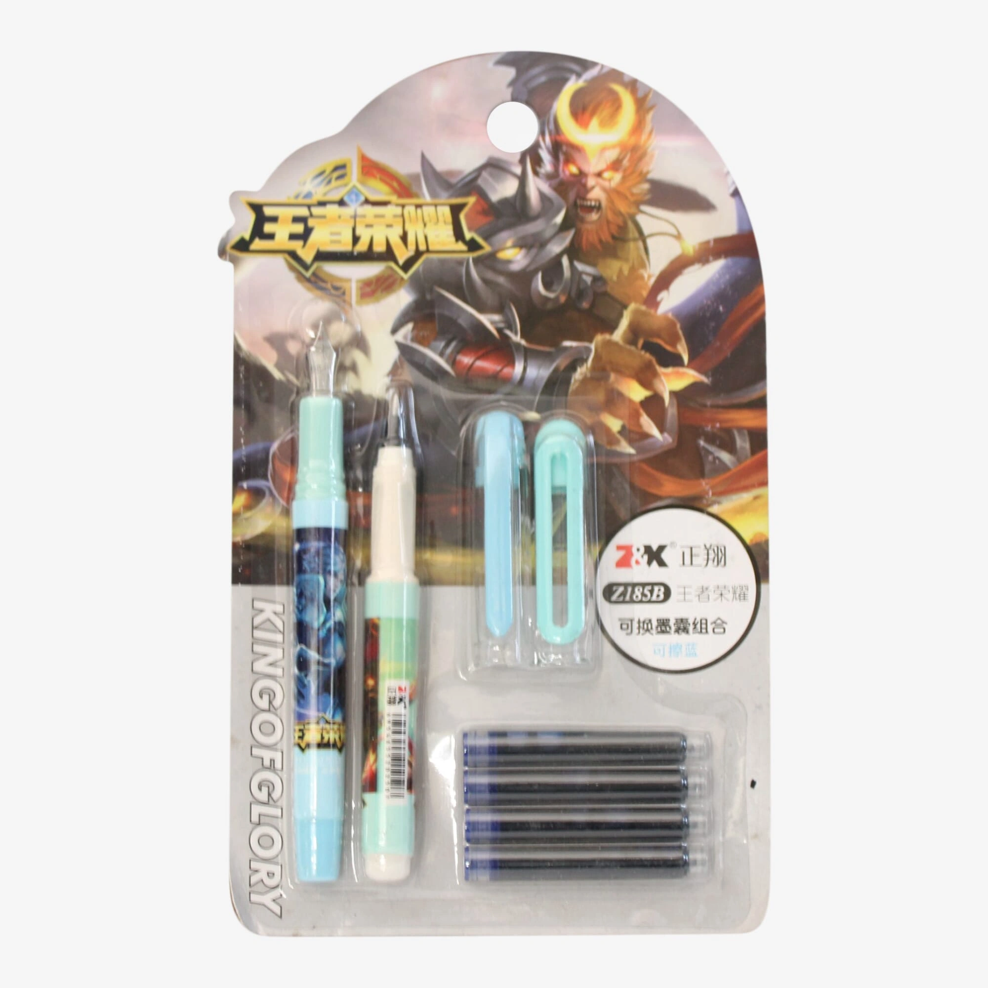 Blue Monkey King Ink Pen With Bullet Refil Z185B