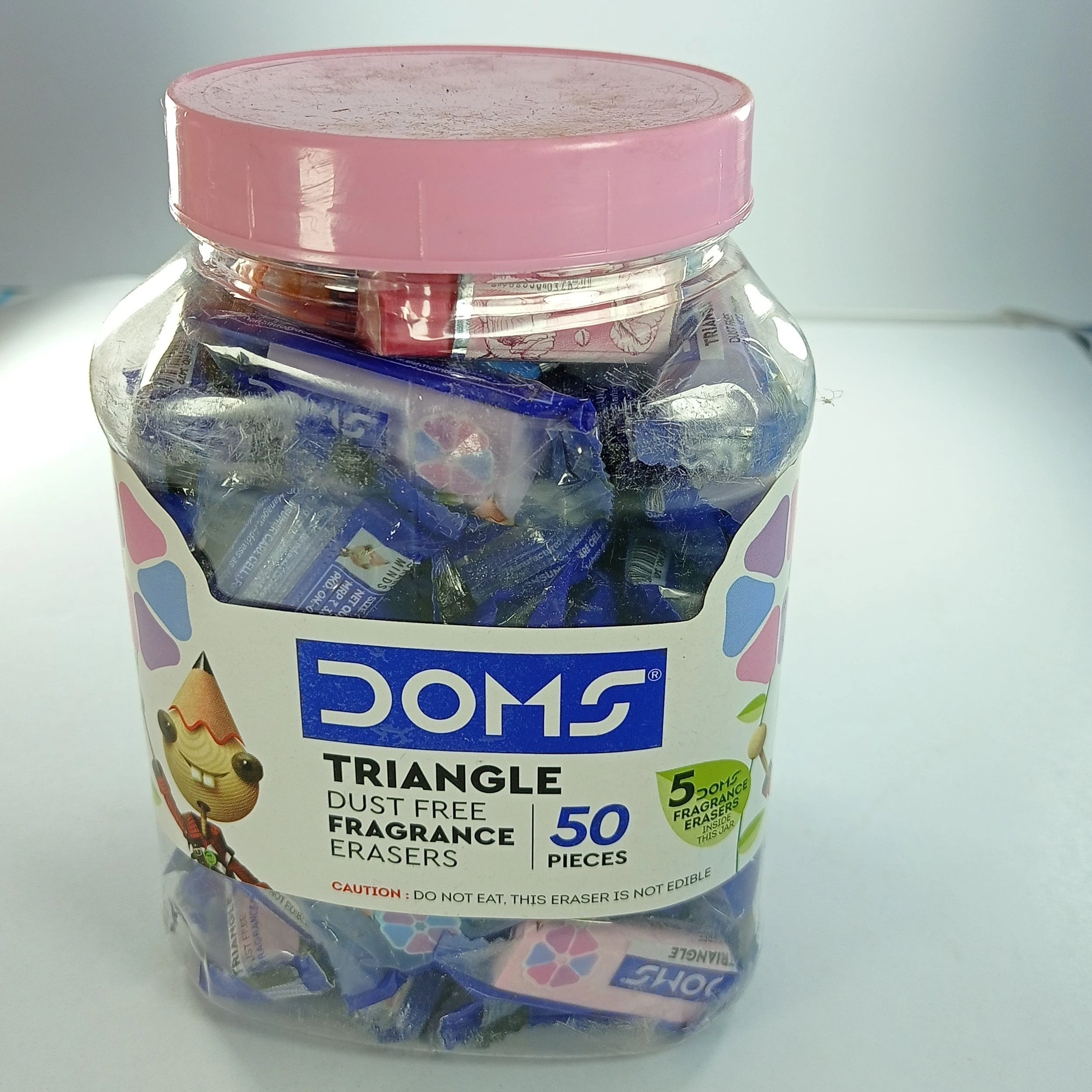 Doms Triangle Eraser (Pack of 50 pcs)
